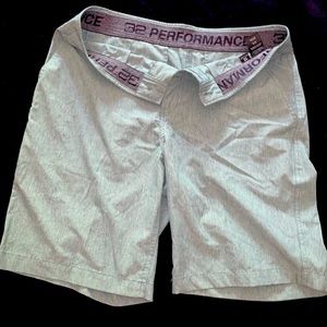 Mens 32 performance button shorts